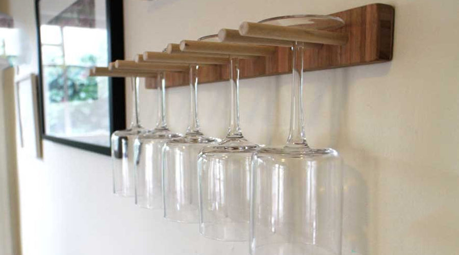 Making wine glass inverted rack