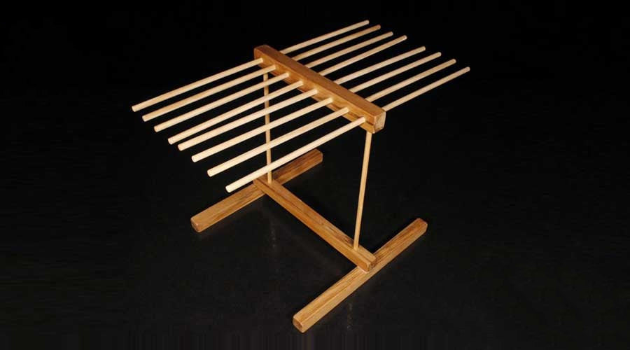 Let the wooden drying rack instead of your plastic drying rack
