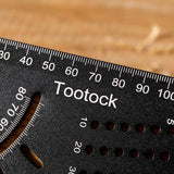 Tootock Measuring Aluminum Alloy 3D Mitre Degree Protractor WM192