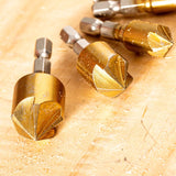 Tootock Accessories 5 Flutes Hex Shank Titanium Coated Cutter WA196