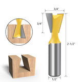 High-Performance 1/2" Shank 14° Dovetail Joint Tenon Cutter – Tootock WC203 Precision Woodworking Router Bit