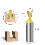 High-Performance 1/2" Shank 14° Dovetail Joint Tenon Cutter – Tootock WC203 Precision Woodworking Router Bit