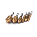 Tootock Accessories 5 Flutes Hex Shank Titanium Coated Cutter WA196