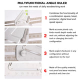 Tootock Multifunctional Woodworking Triangle Ruler WM161